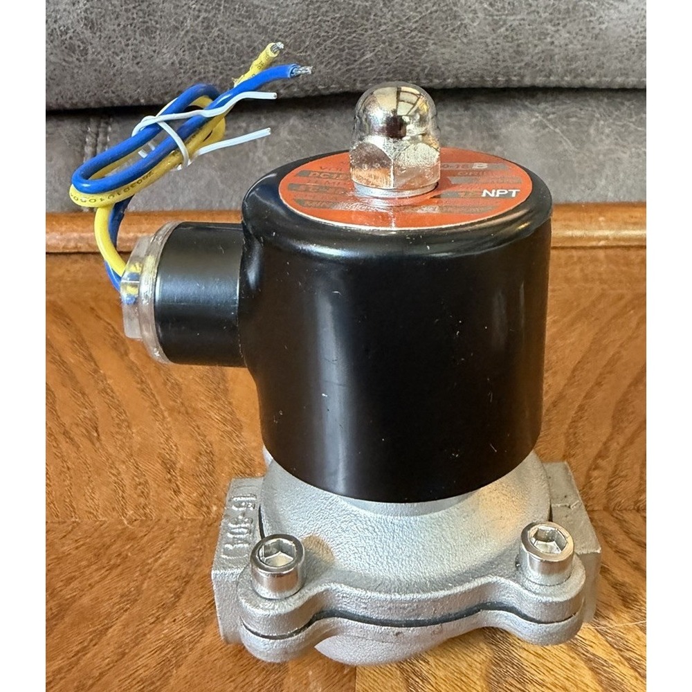 BACO 110V Ac 1/2" Electric Solenoid Valve Water Air Gas Model 2w-160-15
